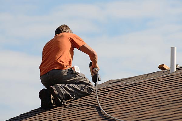 Repair of a roof by J&J Roofing