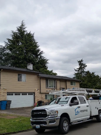 Roof repair on Beaverton home.
