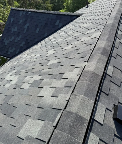 Completed residential roof replacement by J&J Roofing